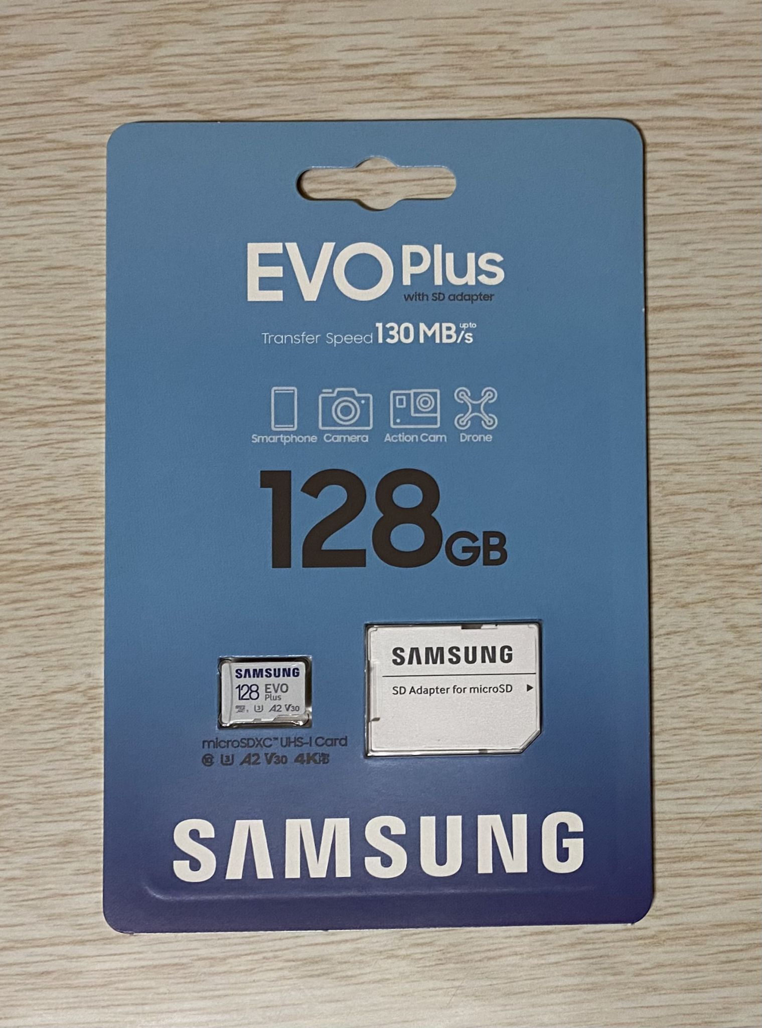 Карта памяти microSDXC 128Gb Samsung EVO Plus UHS-I U3 V30 A2 + ADP  MB-MC128KA/APC — купить в интернет-магазине ОНЛАЙН ТРЕЙД.РУ