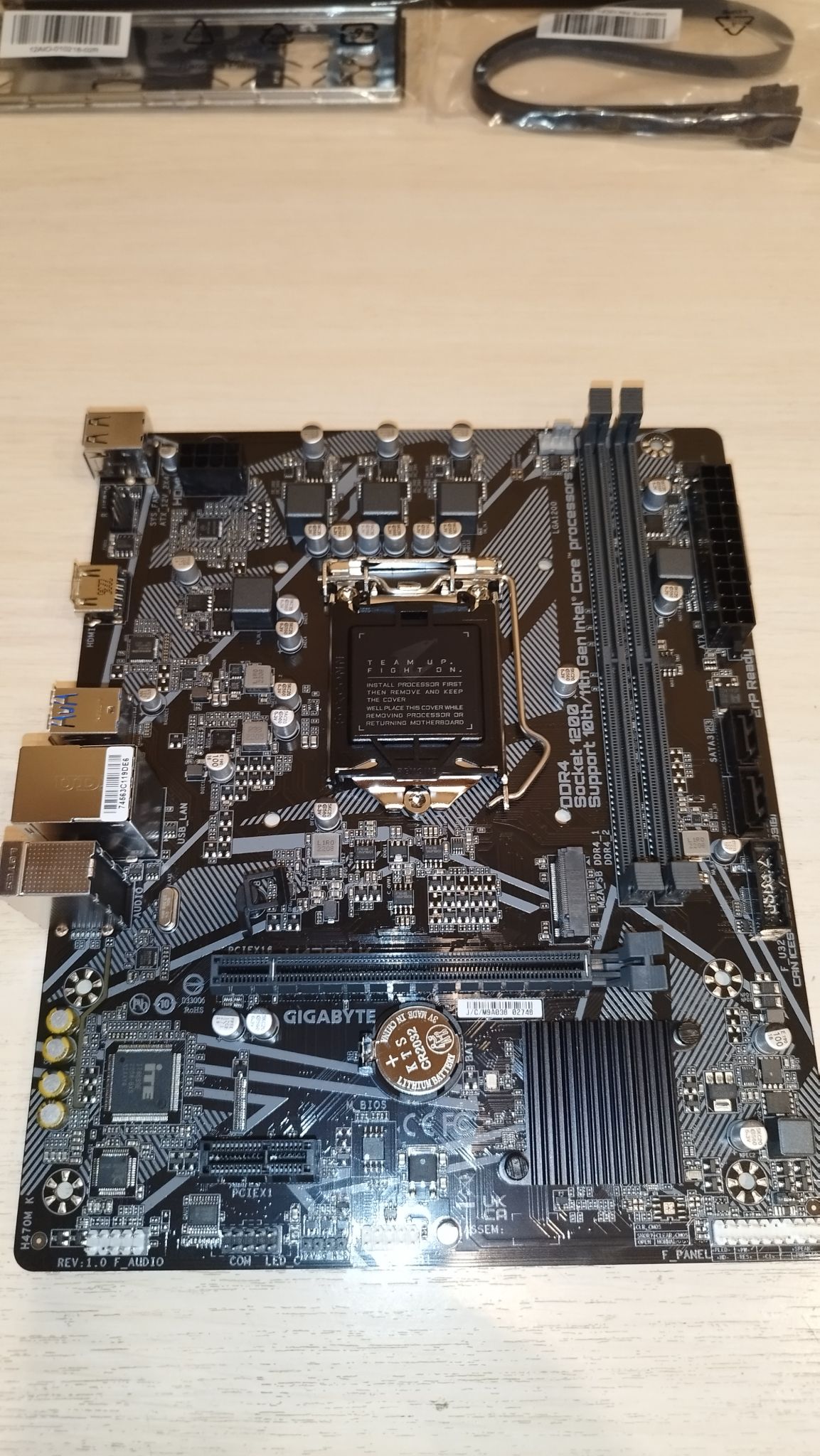 Материнская плата GIGABYTE H470M-K (LGA 1200, mATX) H470M K — купить по ...