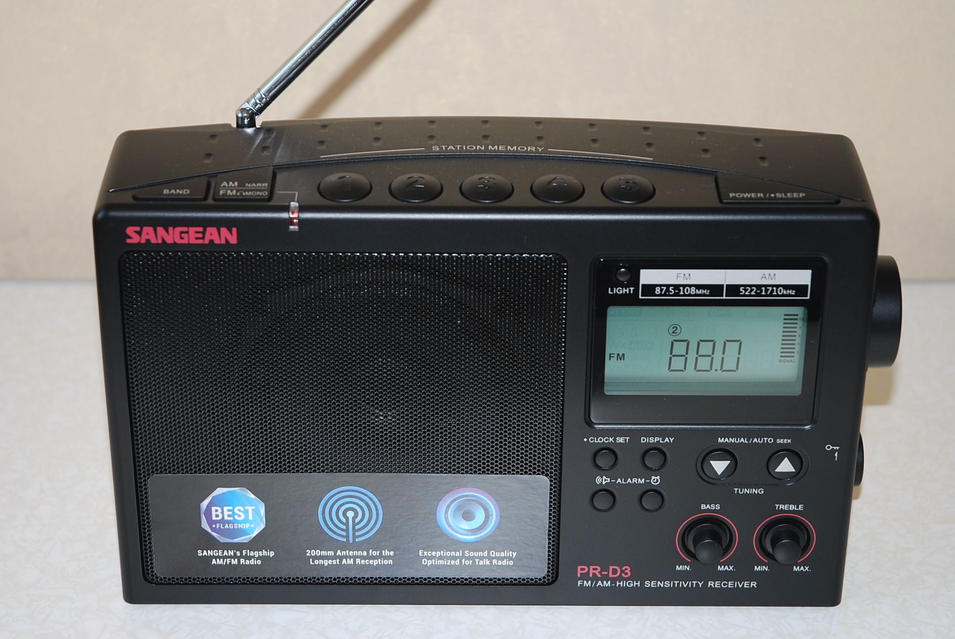 Радиоприемник SANGEAN PR-D3 (Black) — купить по низкой цене в интернет ...