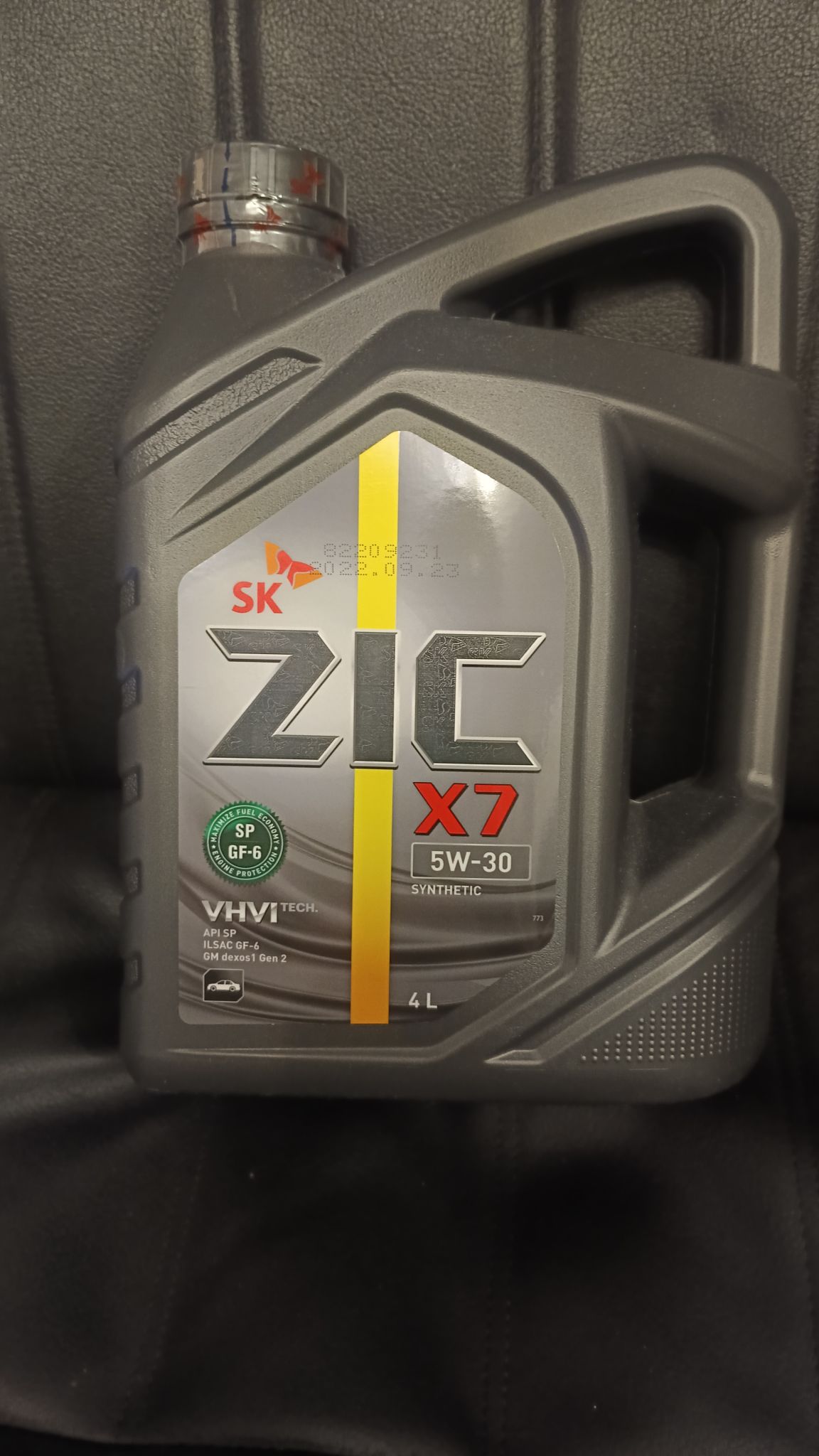 Масло моторное ZIC X7 5W30 API SP/ ILSAC GF-6 синт 4л 162675
