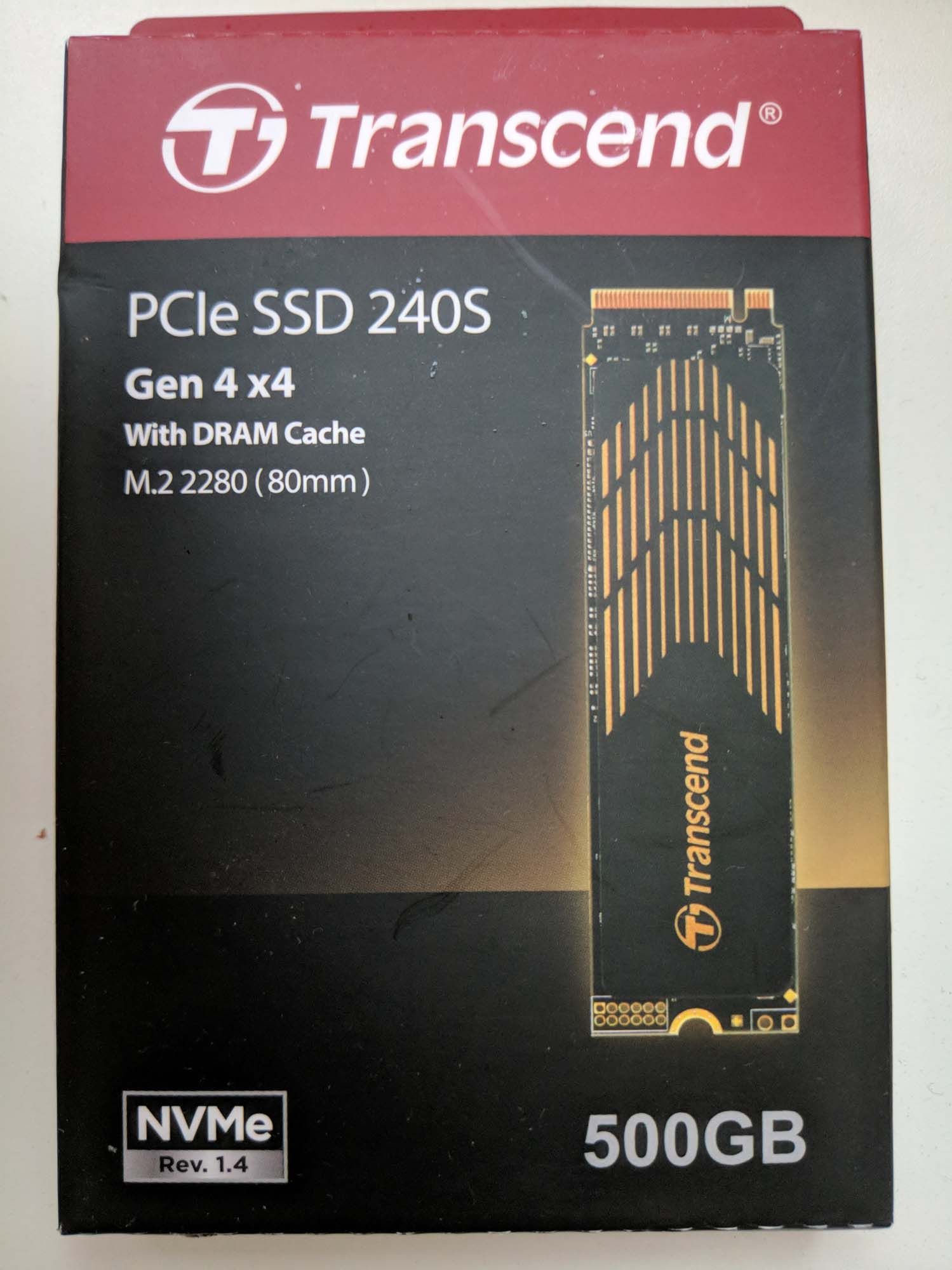 SSD диск Transcend 240S 500Gb M.2 2280 PCIe Gen4x4 NVME TLC 3D NAND ...