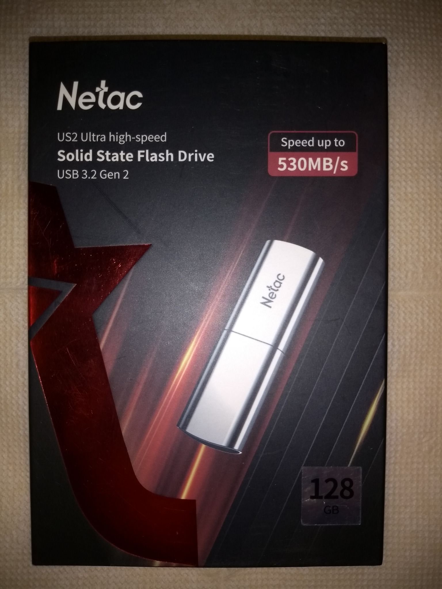 Флешка 128Gb Netac US2 metal USB 3.2 Solid State Flash Driveup to 530MB ...