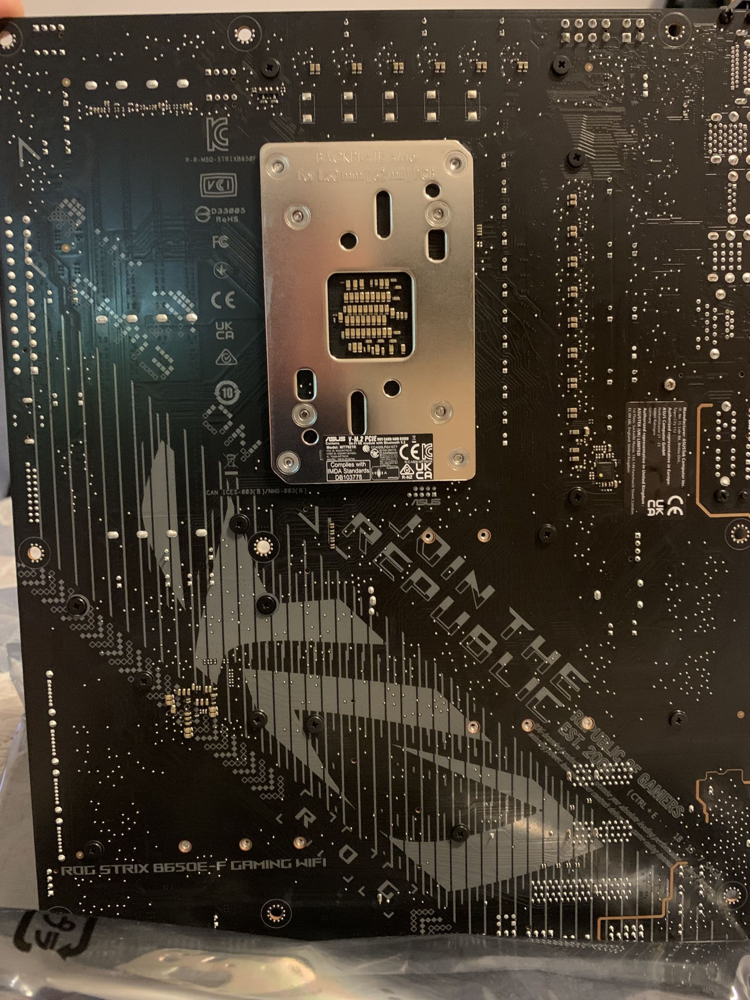 Материнская плата ASUS ROG STRIX B650E-F GAMING WIFI (AM5, ATX ...