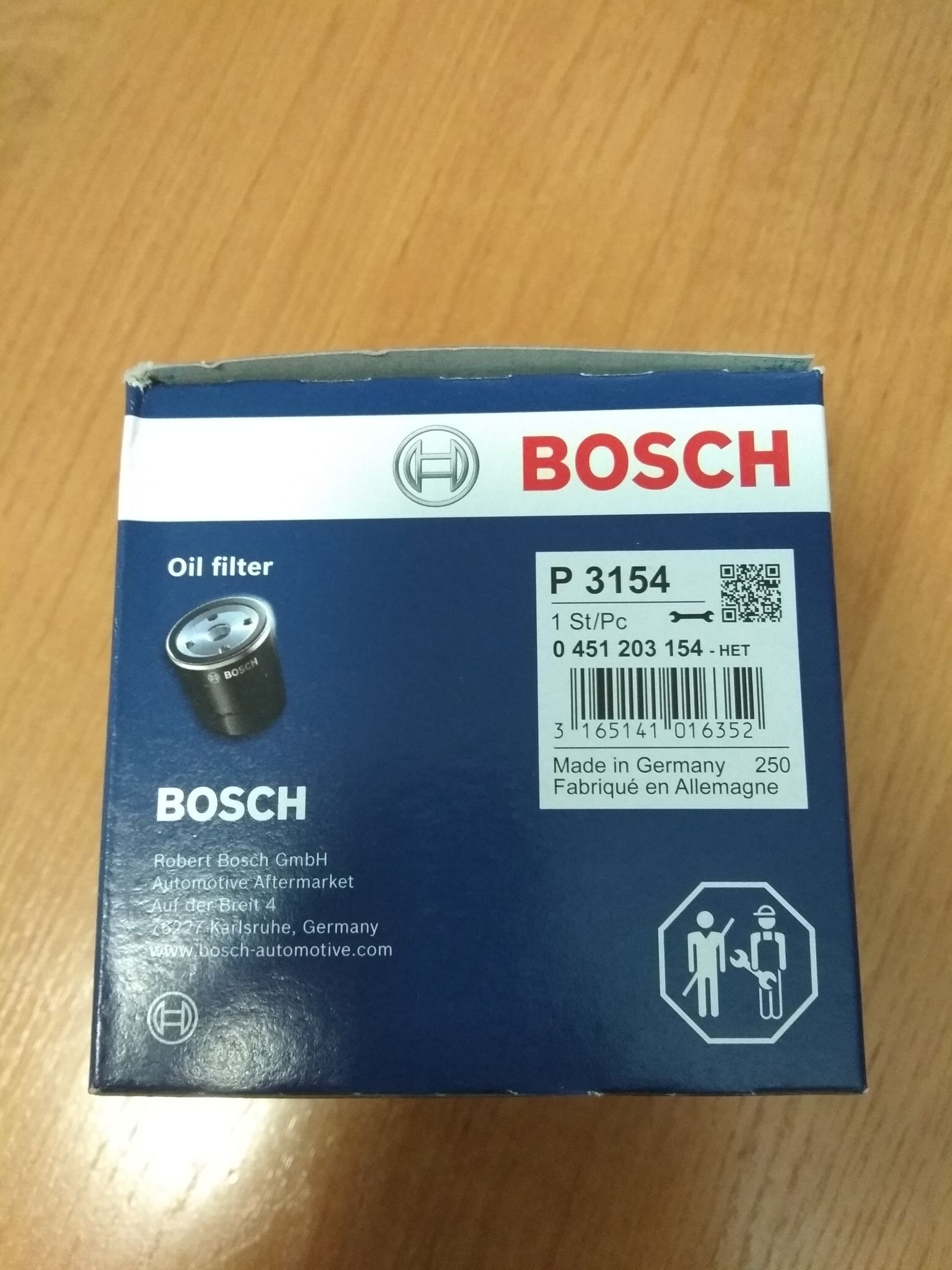 Фильтр масляный BOSCH 0451203154 (P 3154) — купить в интернет-магазине  ОНЛАЙН ТРЕЙД.РУ