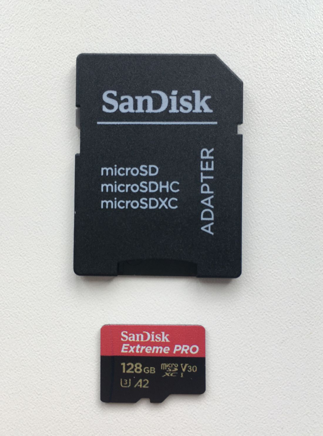 Карта памяти micro SDXC 128Gb Sandisk Extreme Pro UHS-I U3 V30 A2 + ADP  (200/90 MB/s) SDSQXCD-128G-GN6MA — купить в интернет-магазине ОНЛАЙН  ТРЕЙД.РУ