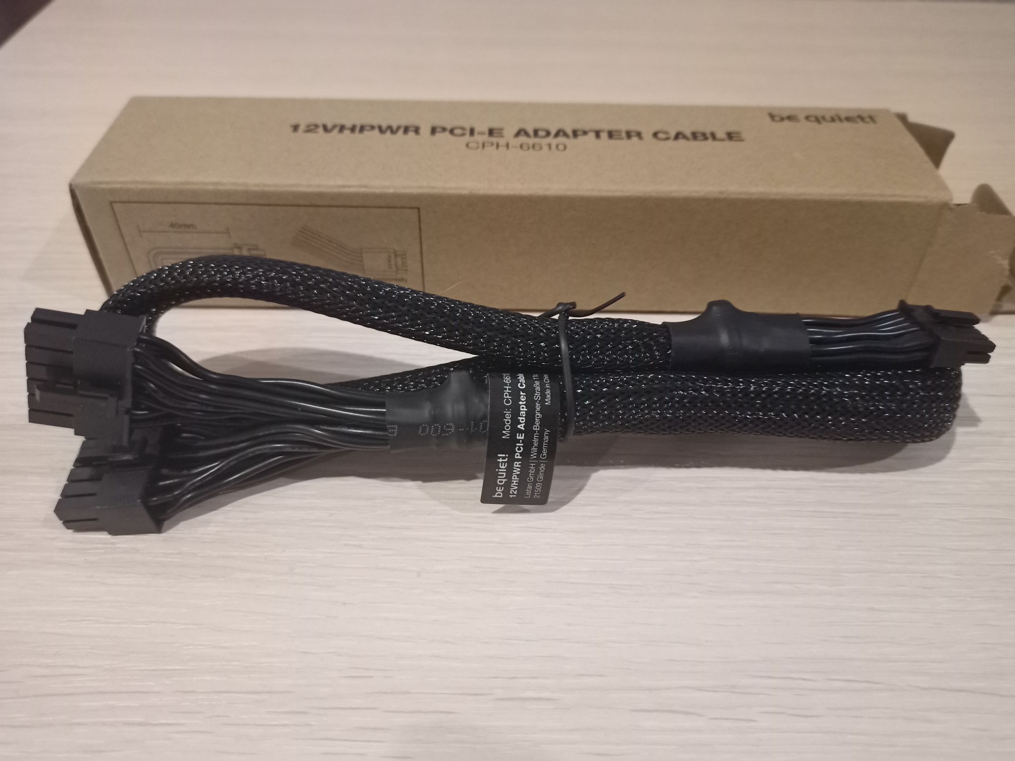Кабель-адаптер be quiet! 12VHPWR CPH-6610 / 1x12VHPWR, 600W, 600mm ...