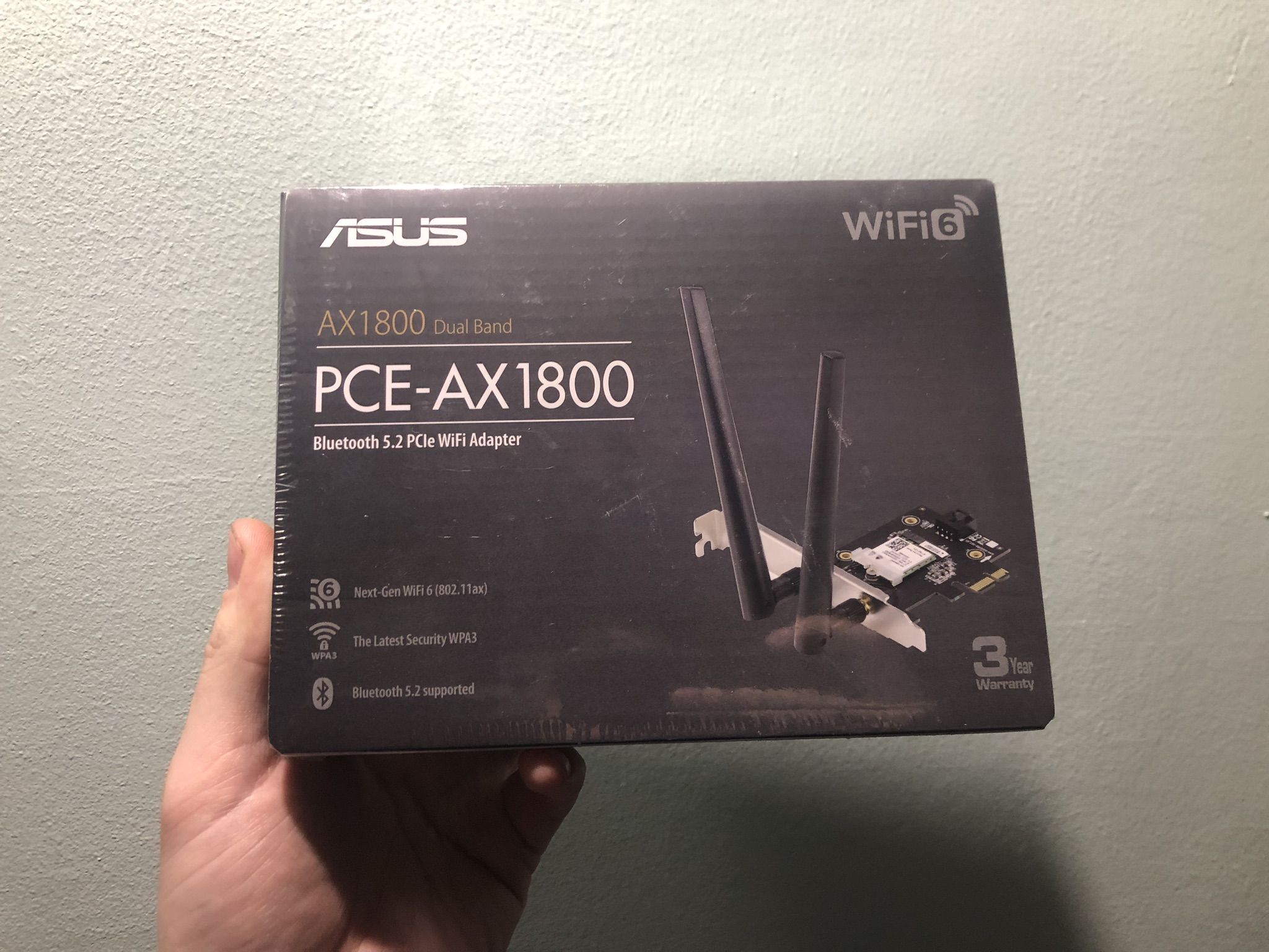 ASUS AX1800 PCIe WiFi Adapter (PCE-AX1800) - WiFi 6, Bluetooth 5.2