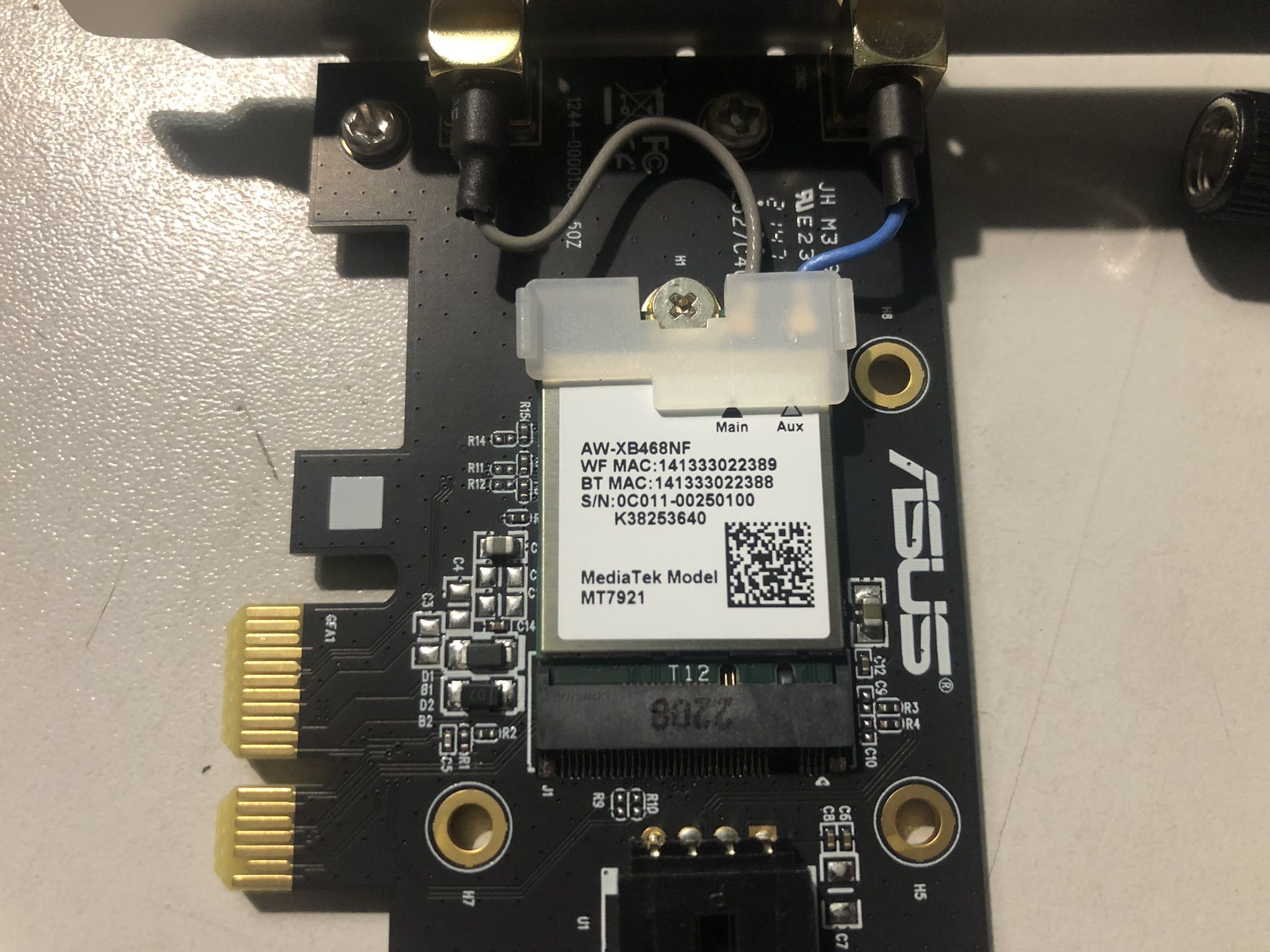 Сетевой адаптер Asus AX1800 PCI-E WiFi 6 + Bluetooth 5.2 PCE-AX1800 ...