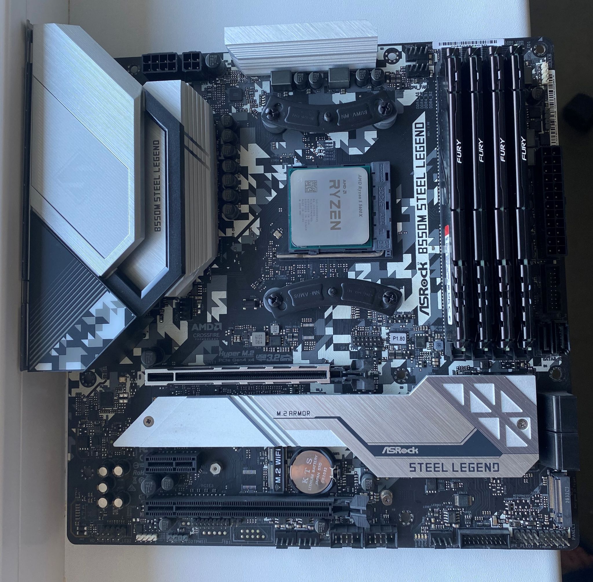 Материнская плата ASRock B550M STEEL LEGEND (AM4, mATX) — купить