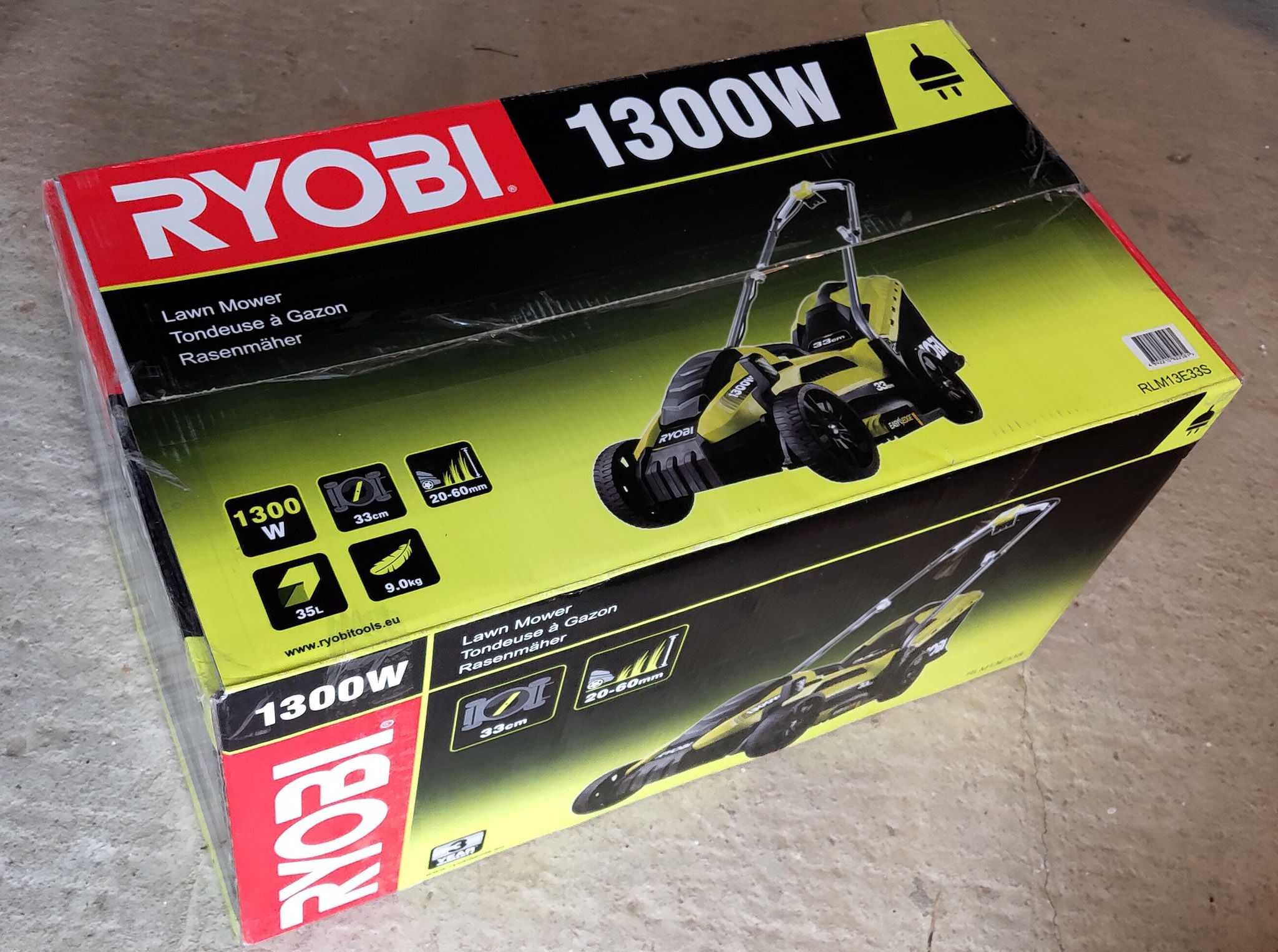 Газонокосилка ryobi rlm13e33s 5133002343