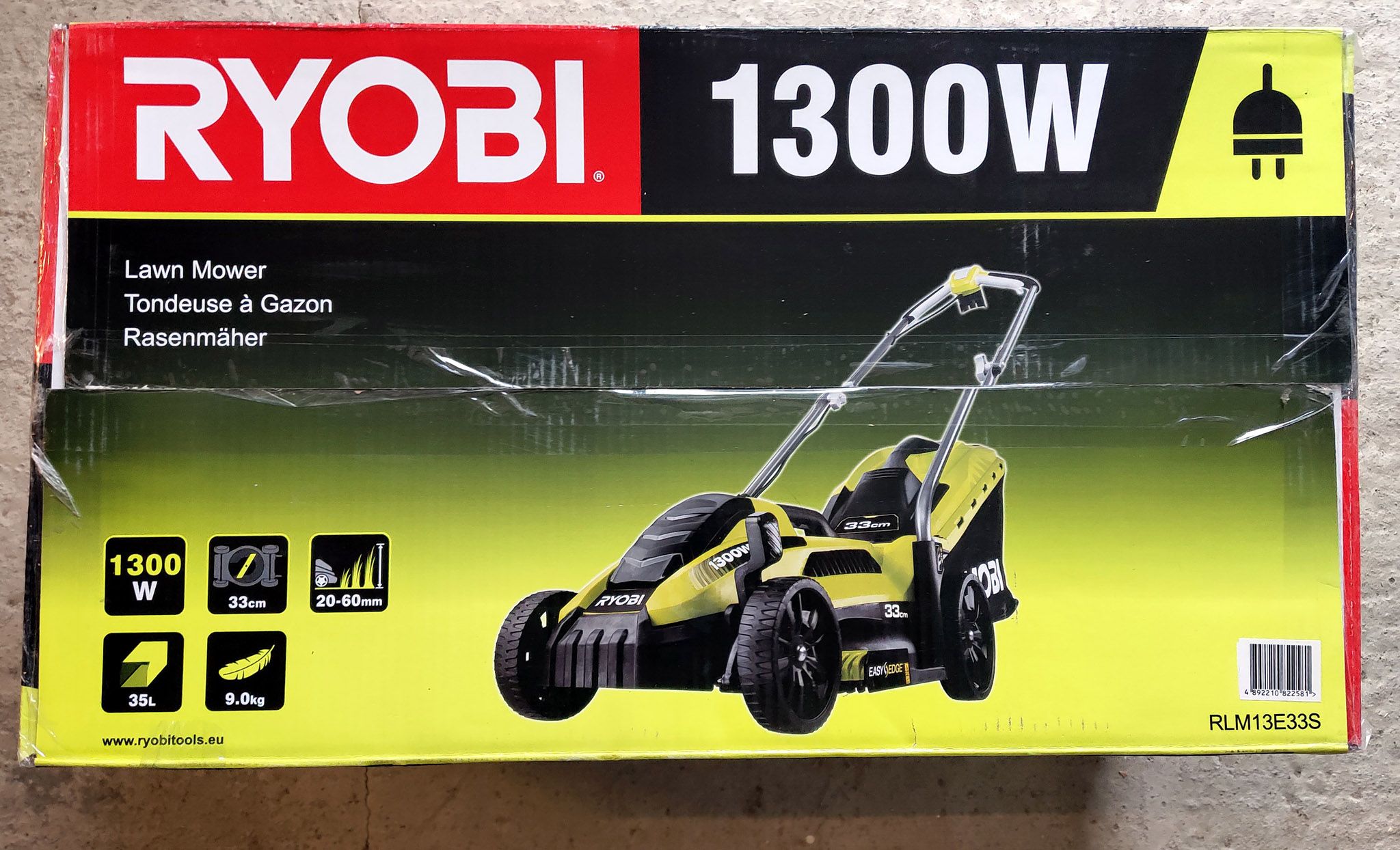 Газонокосилка ryobi rlm13e33s 5133002343