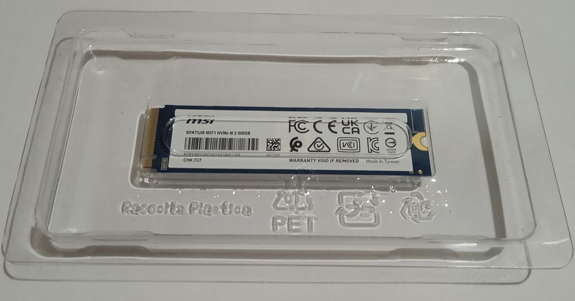 Накопитель SSD MSI Spatium M371 NVMe M.2 500GB (S78-440K120/160-P83 ...