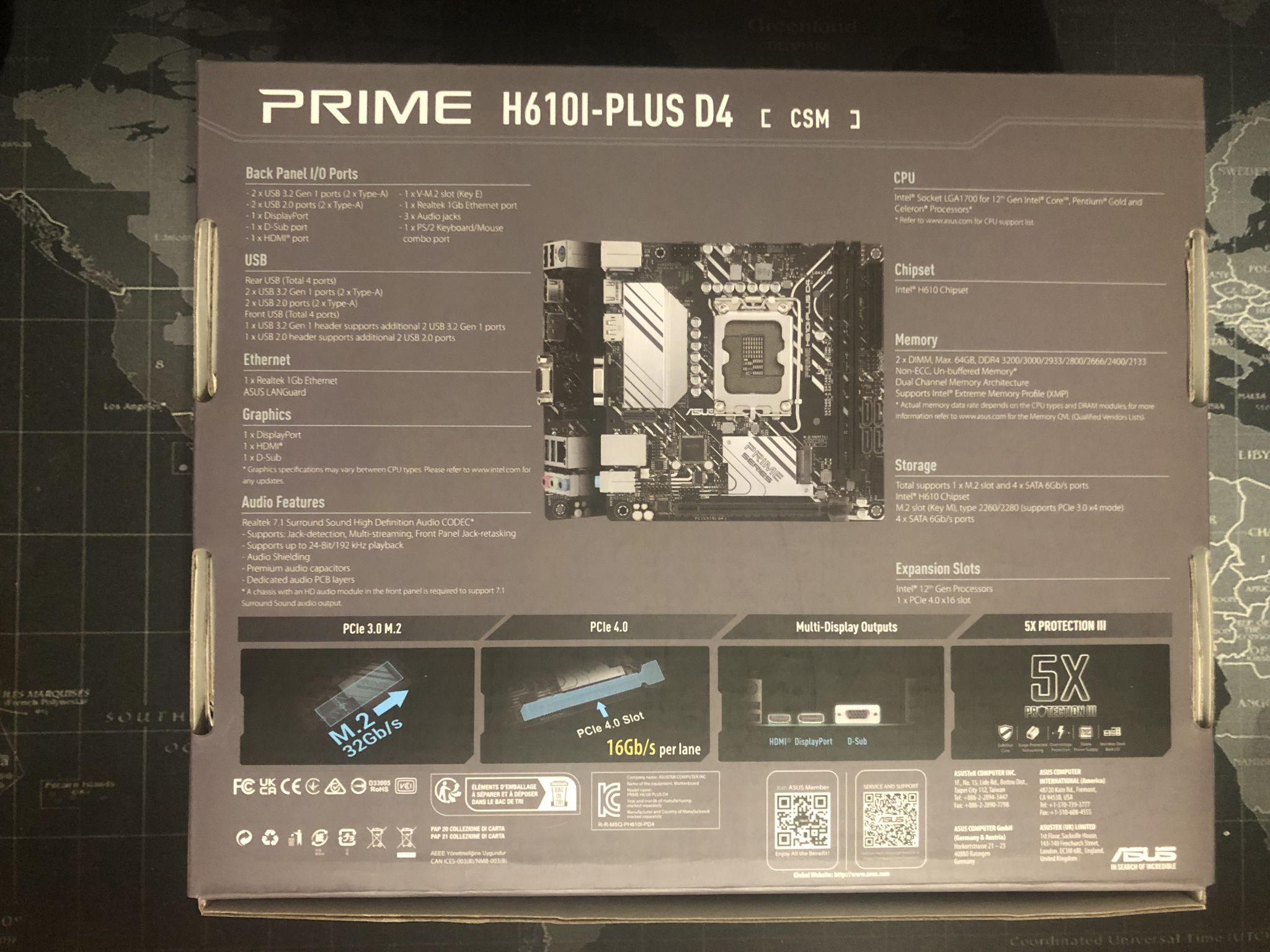 Материнская плата Asus PRIME H610I-PLUS D4-CSM — купить по низкой цене ...