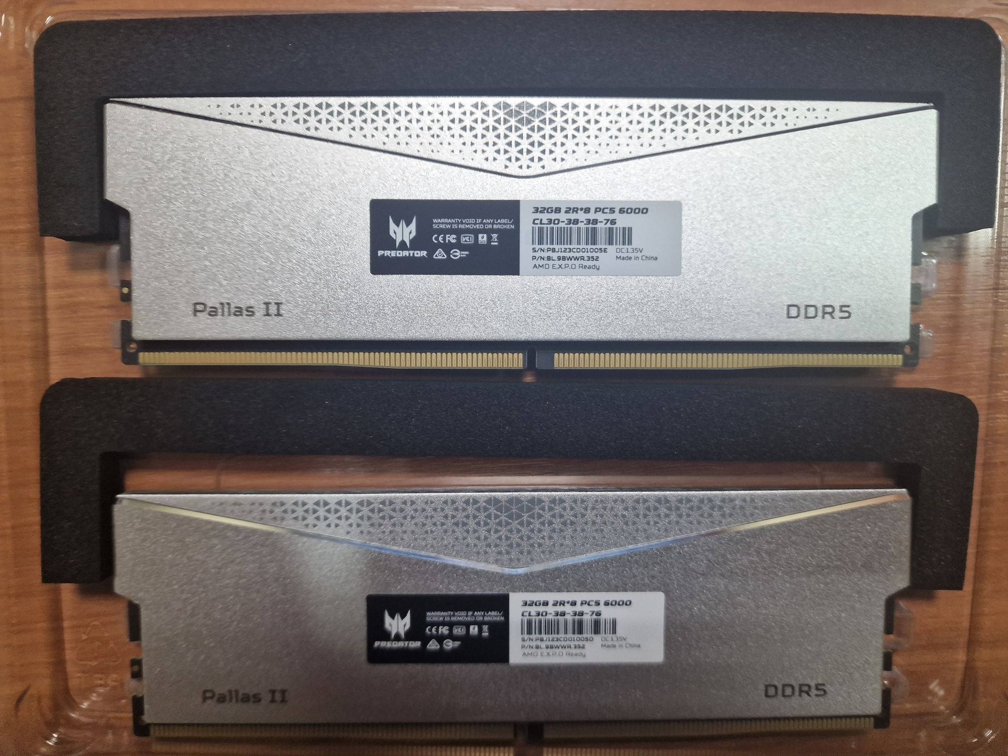 Оперативная память Acer DDR5 64Gb (2x32Gb) 6000Mhz pc-48000 Predator ...
