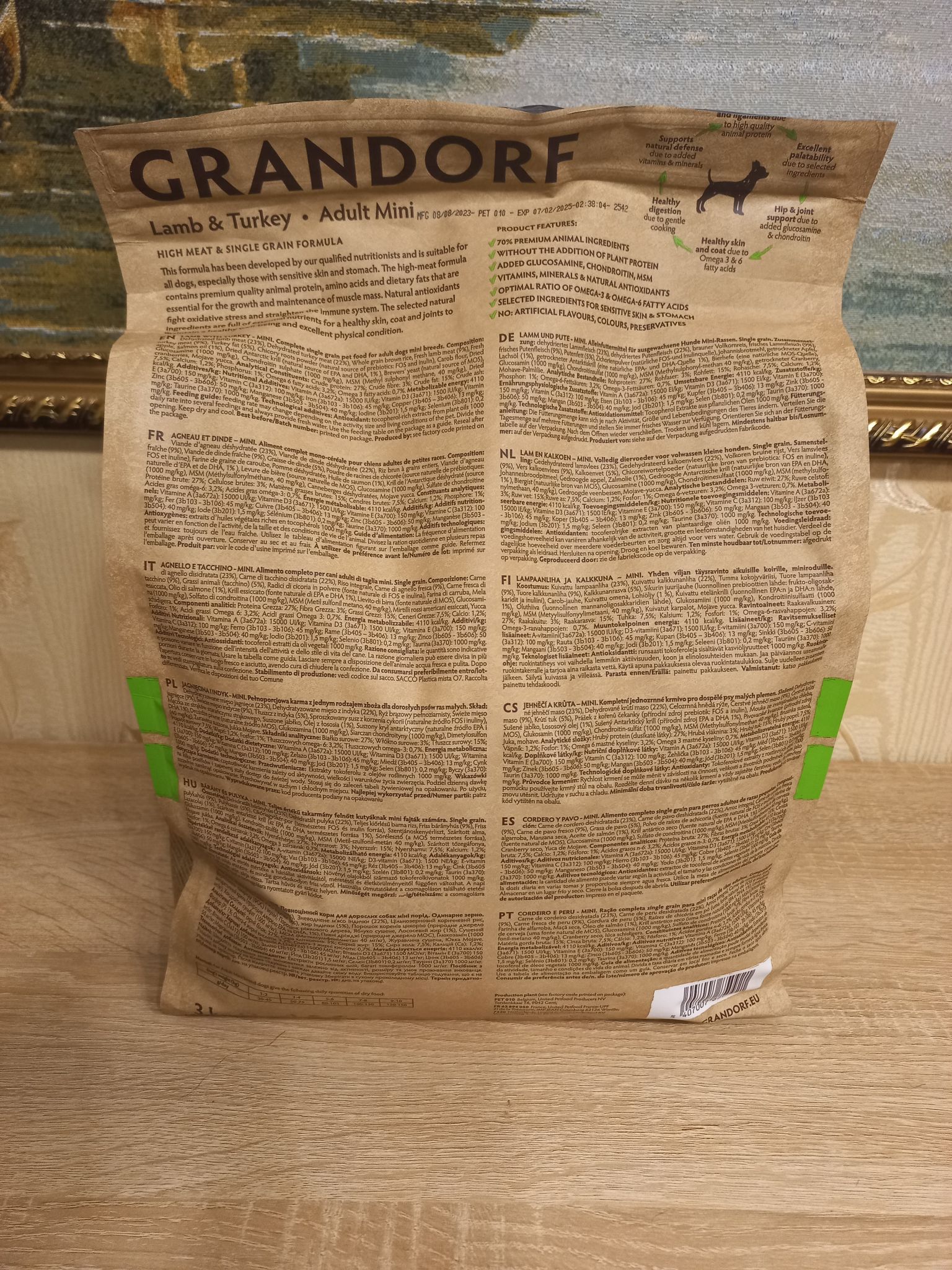 Купить корм сухой Grandorf ягненок с индейкой для взрослых собак мелких ...