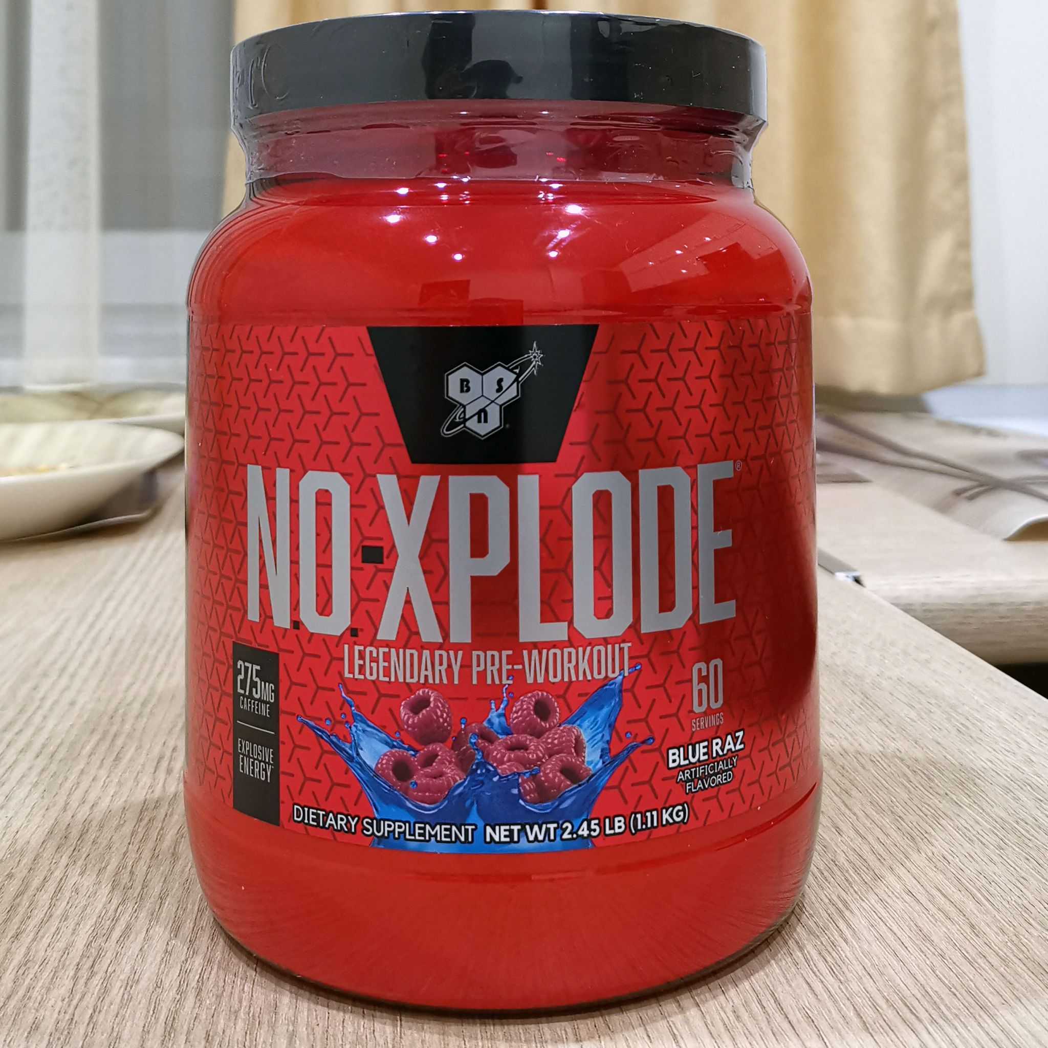 Купить предтренировочный комплекс BSN NO XPLODE BLUE RASPBERRY 2.45 LB ...