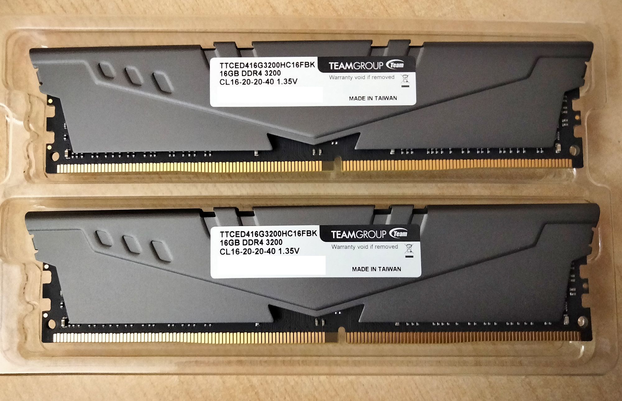 Оперативная память Team Group DDR4 32GB (2x16GB) 3200MHz pc-25600