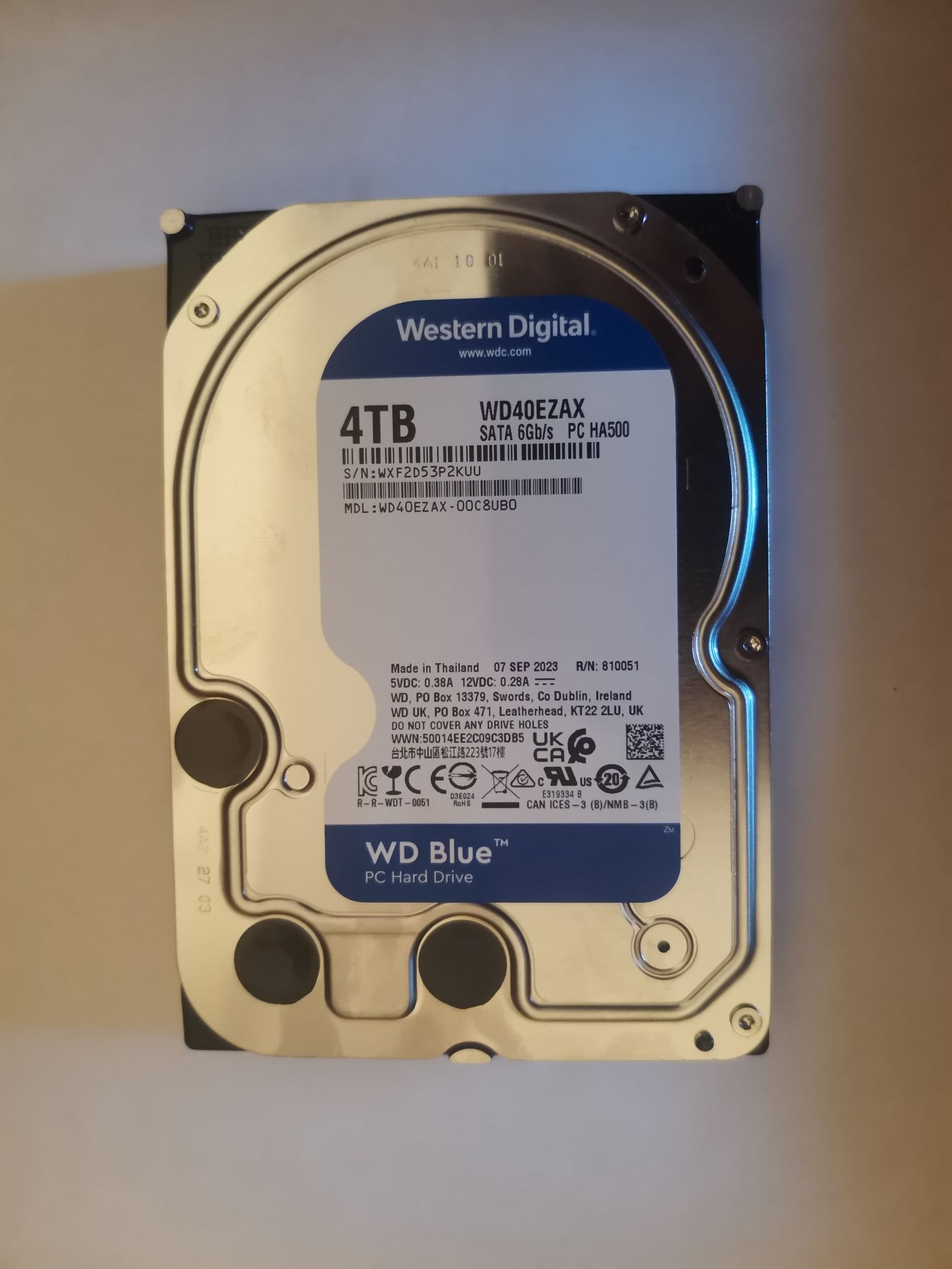 美品！4TB中古HDD☆WD40EZRZ [4TB SATA600]☆正常083（2025年