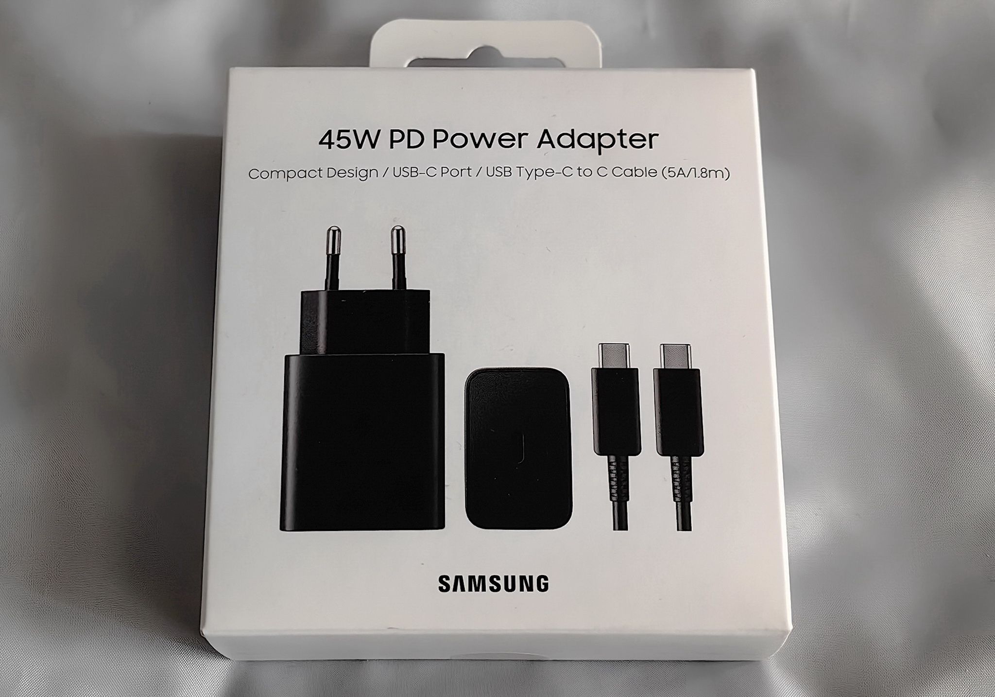 Сетевое зарядное устройство Samsung EP-T4510, 45 Вт, 1,8м, кабель USB-C на  USB-C, черный EP-T4510XBEGWW — купить по низкой цене в интернет-магазине  ОНЛАЙН ТРЕЙД.РУ