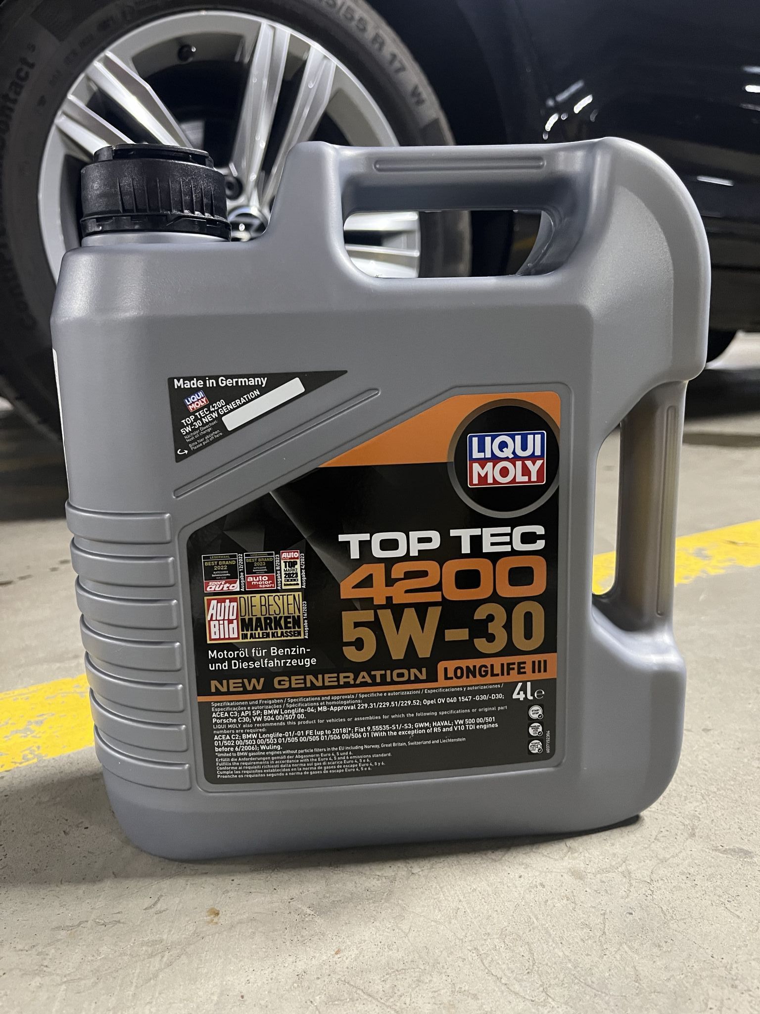 Масло моторное LiquiMoly Top Tec 4200 5w30 New Generation SP C3 4л