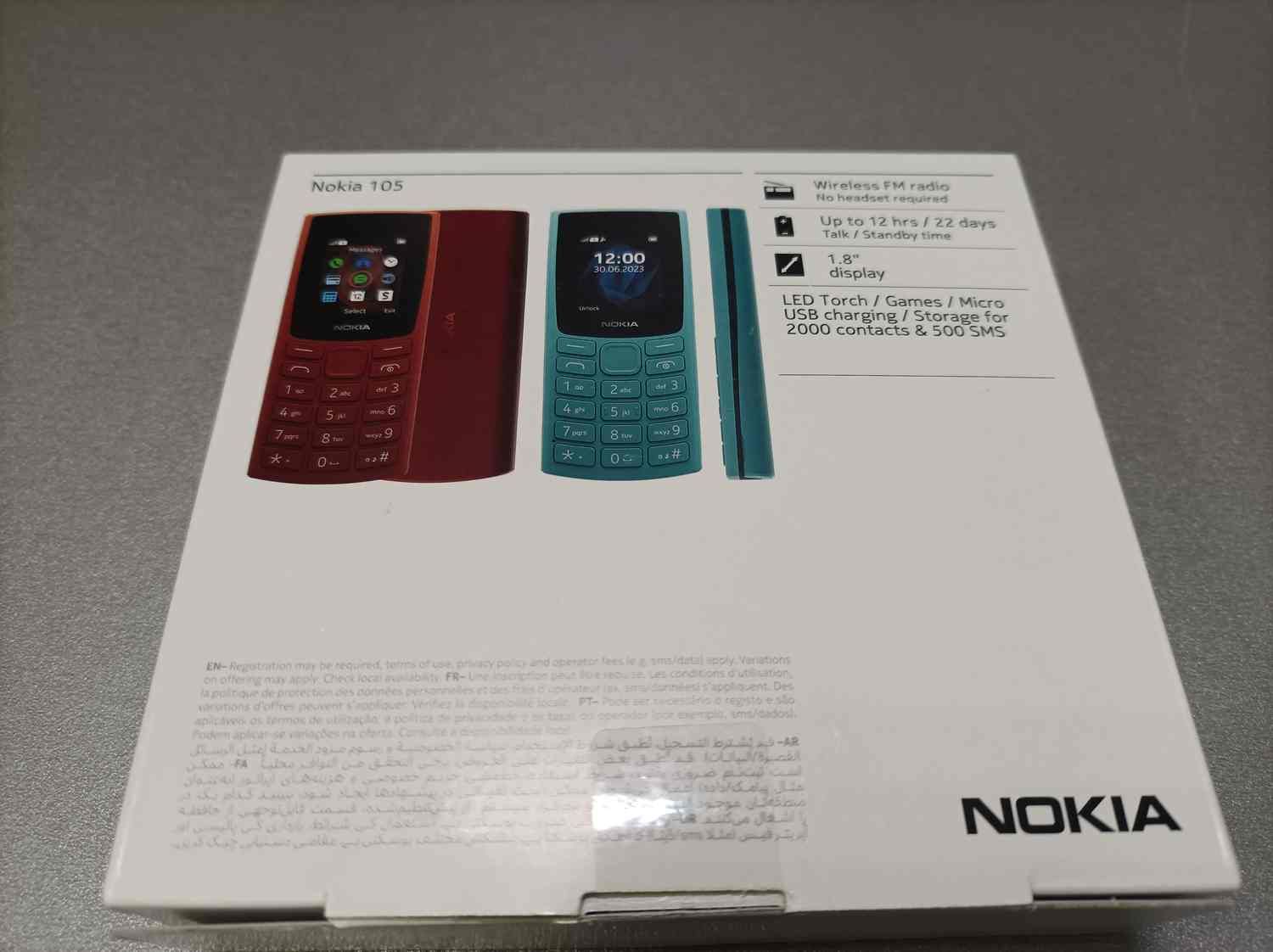 Мобильный телефон Nokia 105 Dual sim (TA-1557) Синий 1GF019CPG6C02 ...