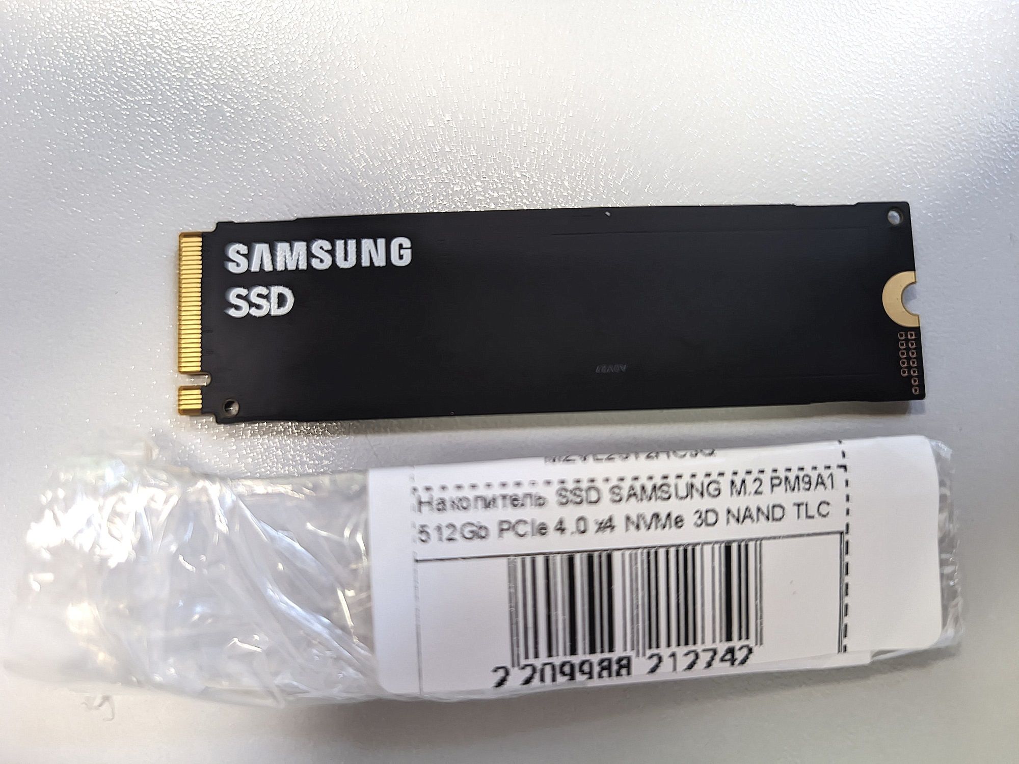 SSD диск Samsung PM9A1, 512Gb, M.2 2280, PCIe 4.0 x4 OEM