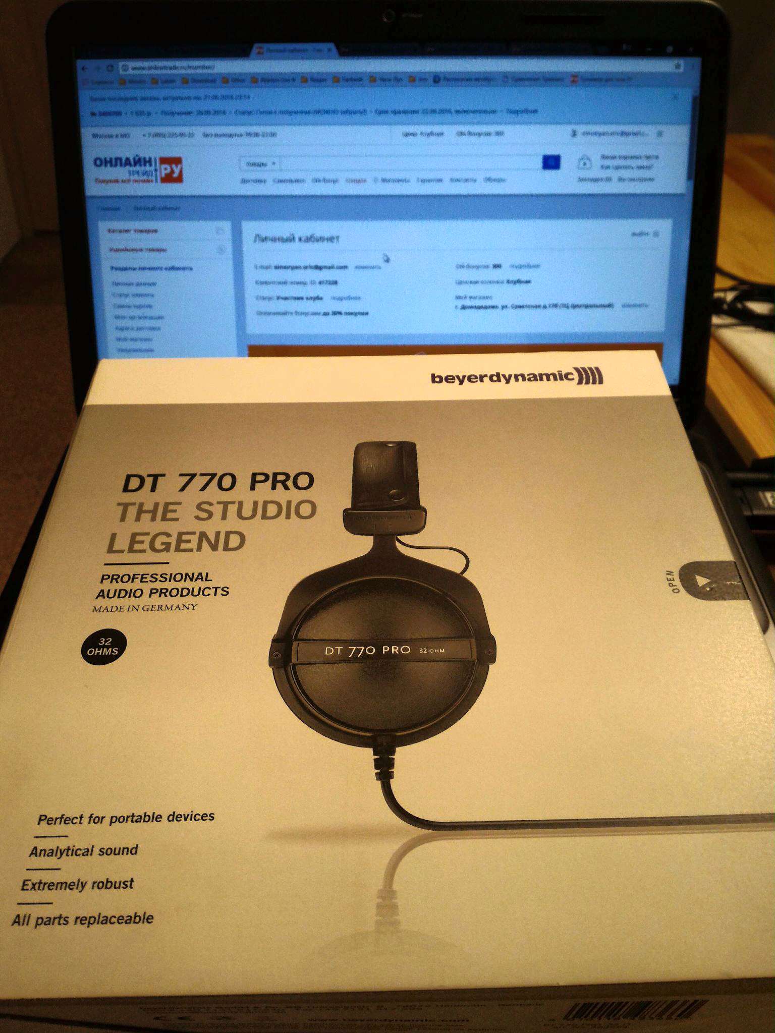 Звуковая карта для beyerdynamic dt 770 pro 80 ohm