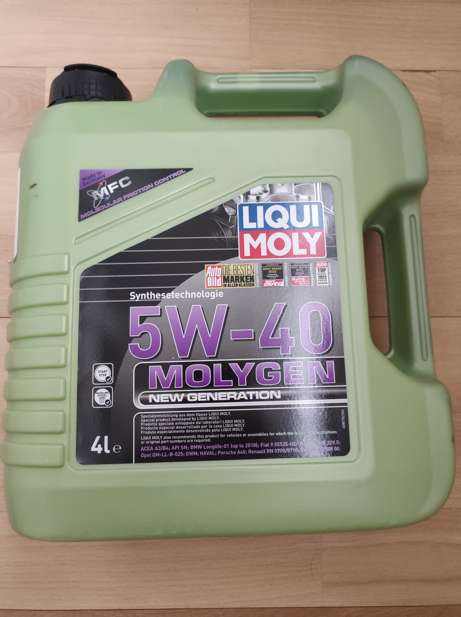 Масло моторное LIQUI MOLY Molygen New Generation 5W-40 4 л.