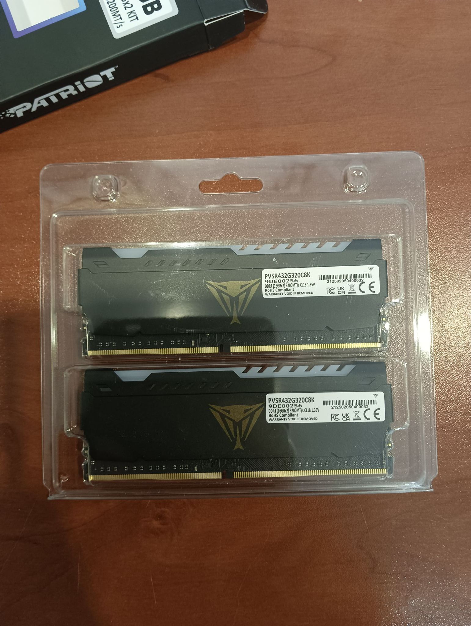 Оперативная память Patriot Memory DDR4 32Gb (2x16Gb) 3200MHz pc 