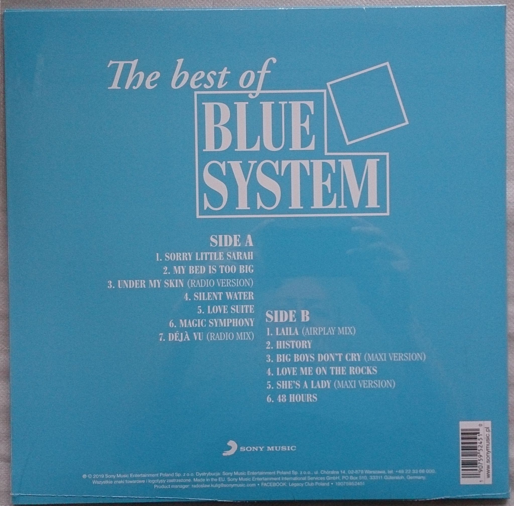 Виниловая пластинка Blue System - The Best Of 0190759524510 — купить по ...