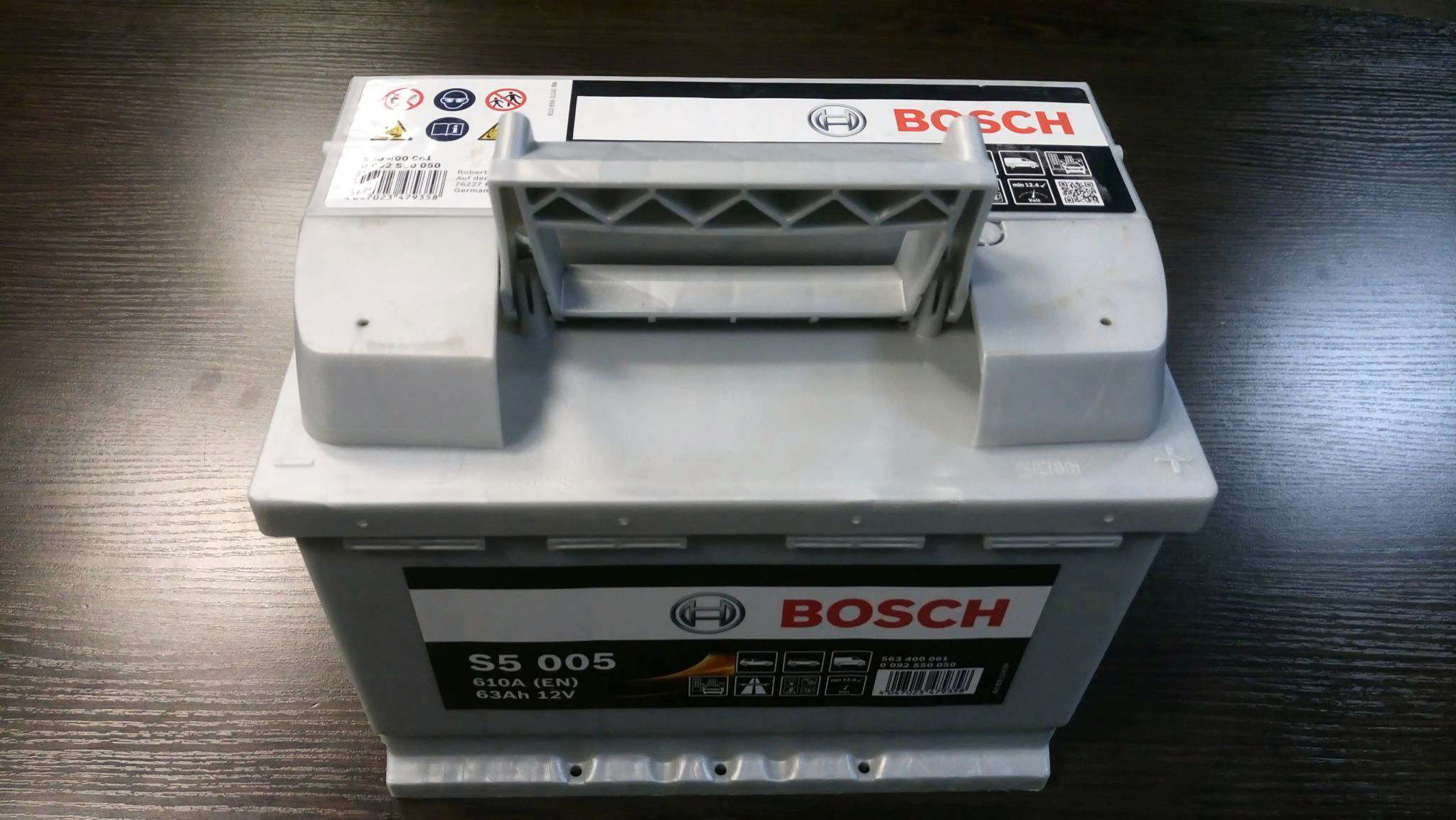 Аккумулятор BOSCH S5 005 Silver Plus 563 400 061 обратная полярность 63 ...