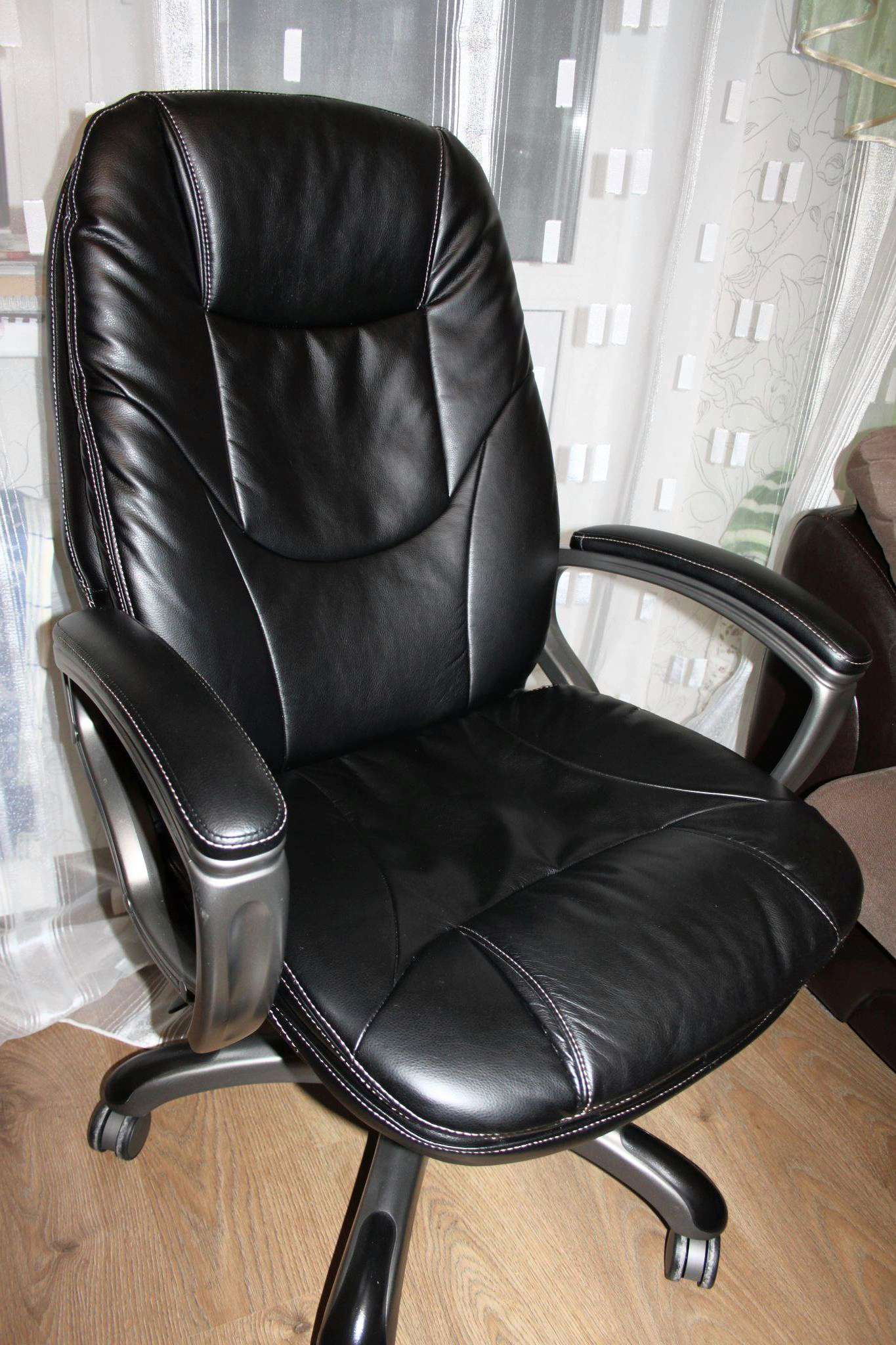 Кресло офисное Ch-868axsn, экокожа, черное, Ch-868axsn/Black