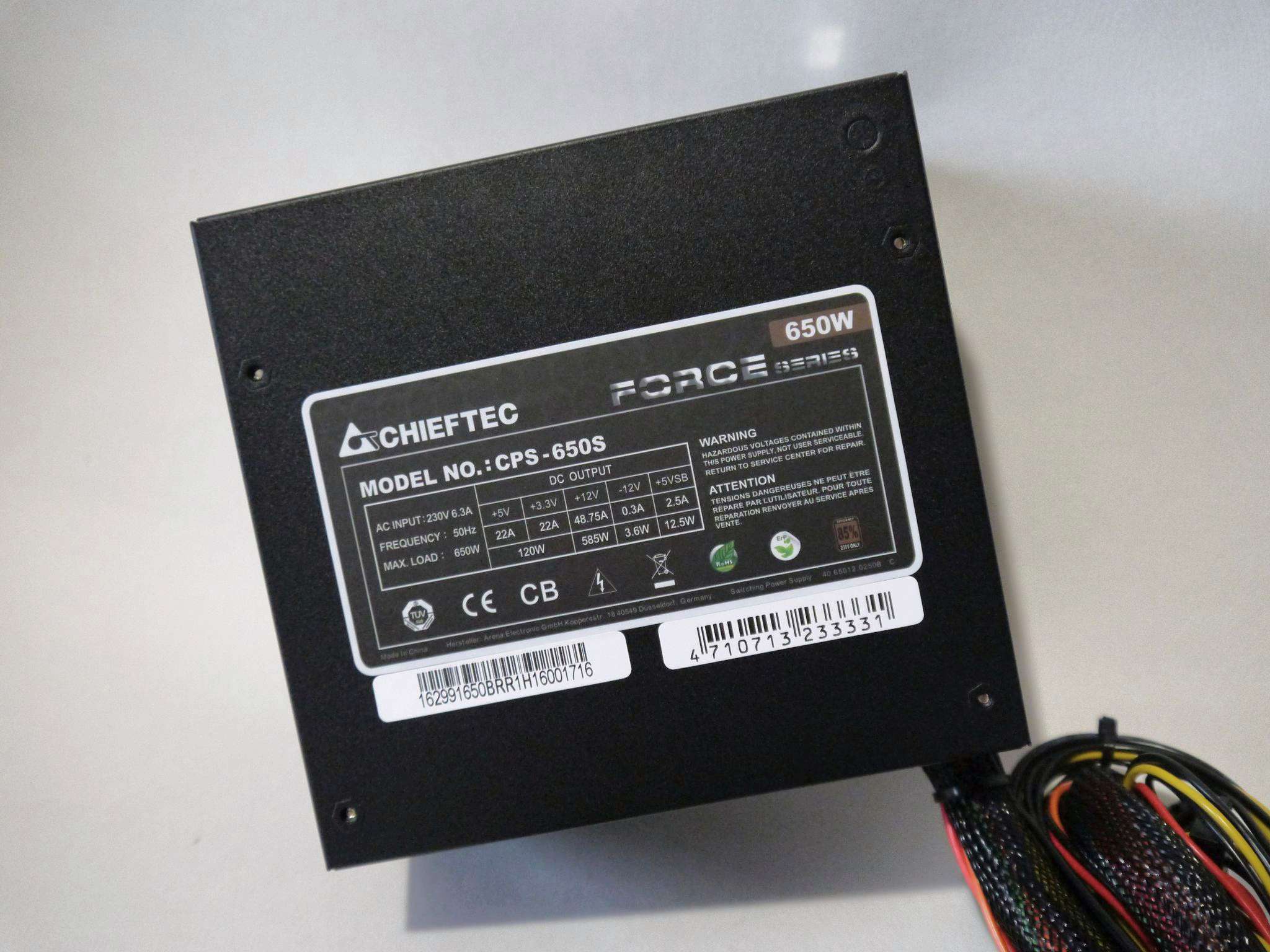 Блок питания chieftec force 650w cps 650s обзор