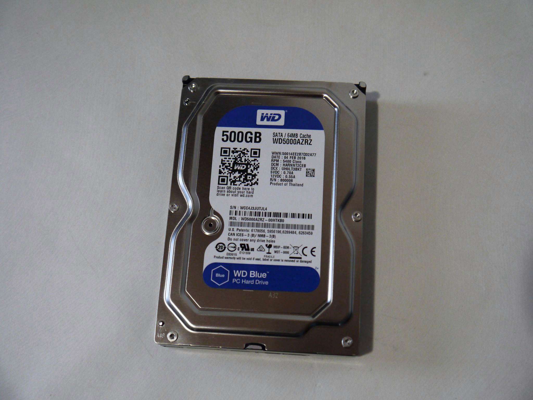 Жёсткий диск WD Blue 500 ГБ